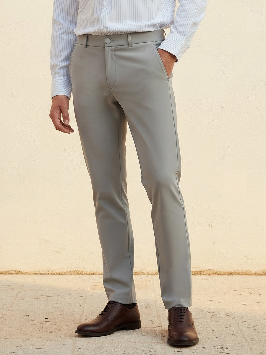 Men Regular Fit High Performance Trousers