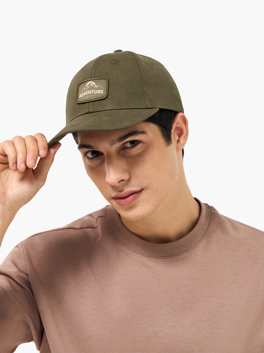 Men Cap with Applique Detail