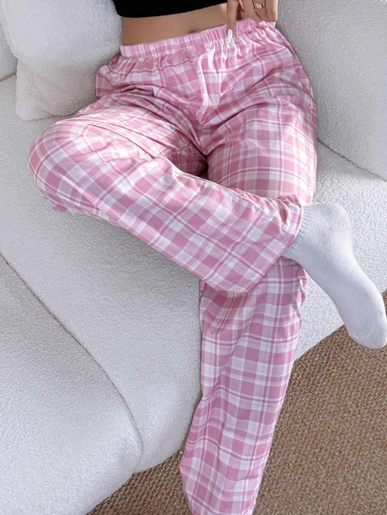 Multi-Color Plaid Lounge Pants