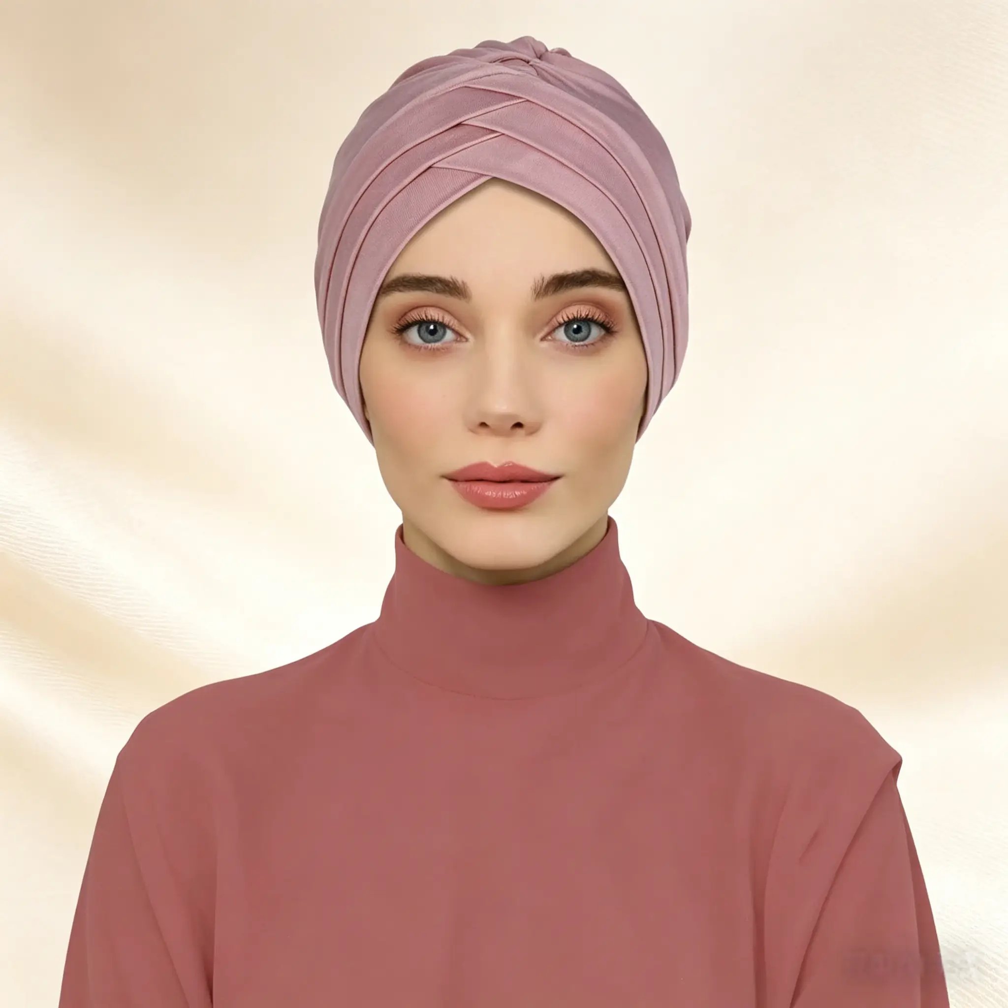Light Pink Turban Hijab