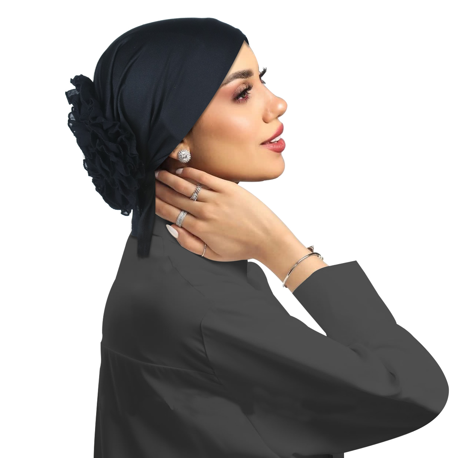Black Plain Hijab