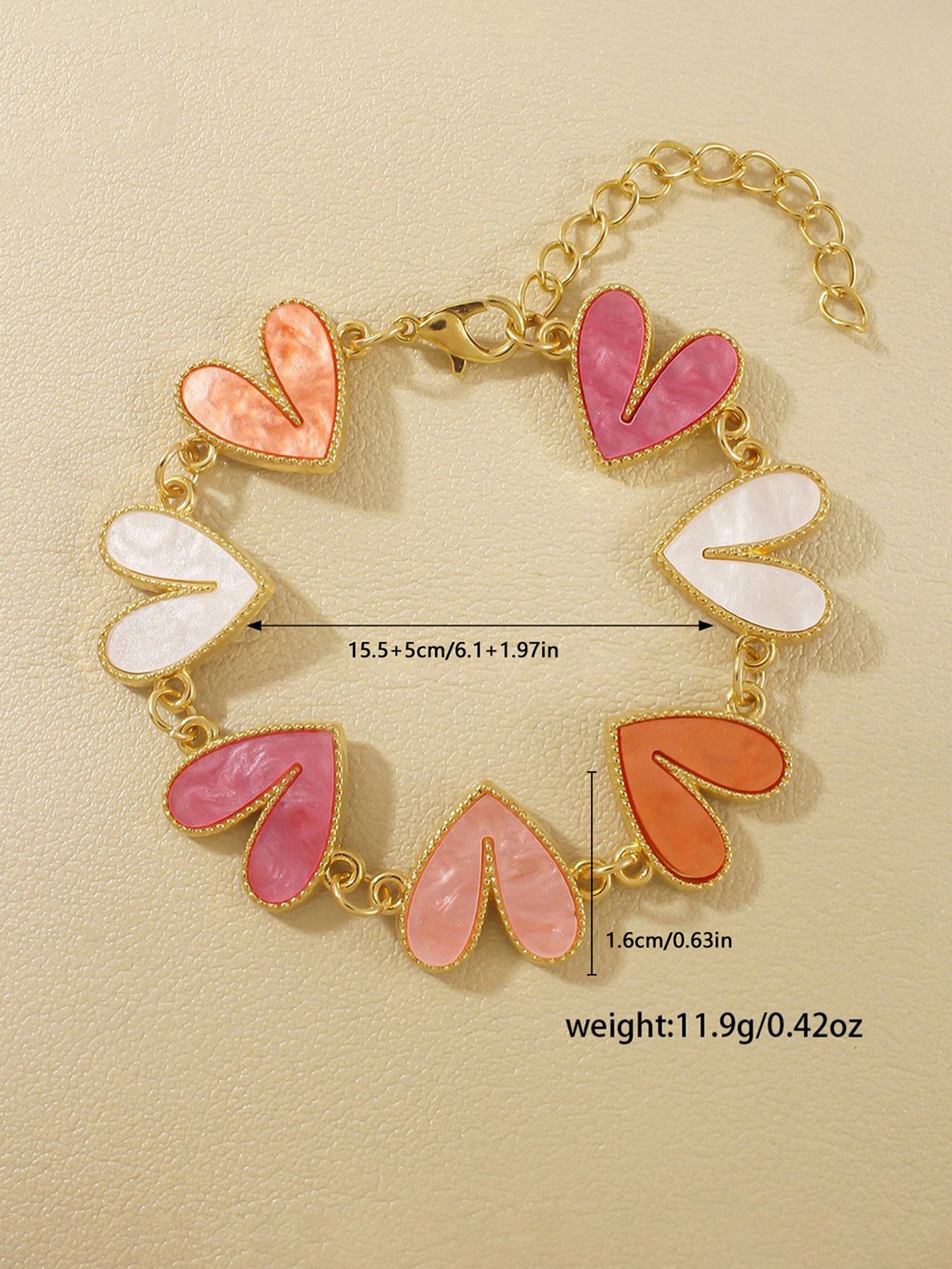 Heart Charm Bracelet