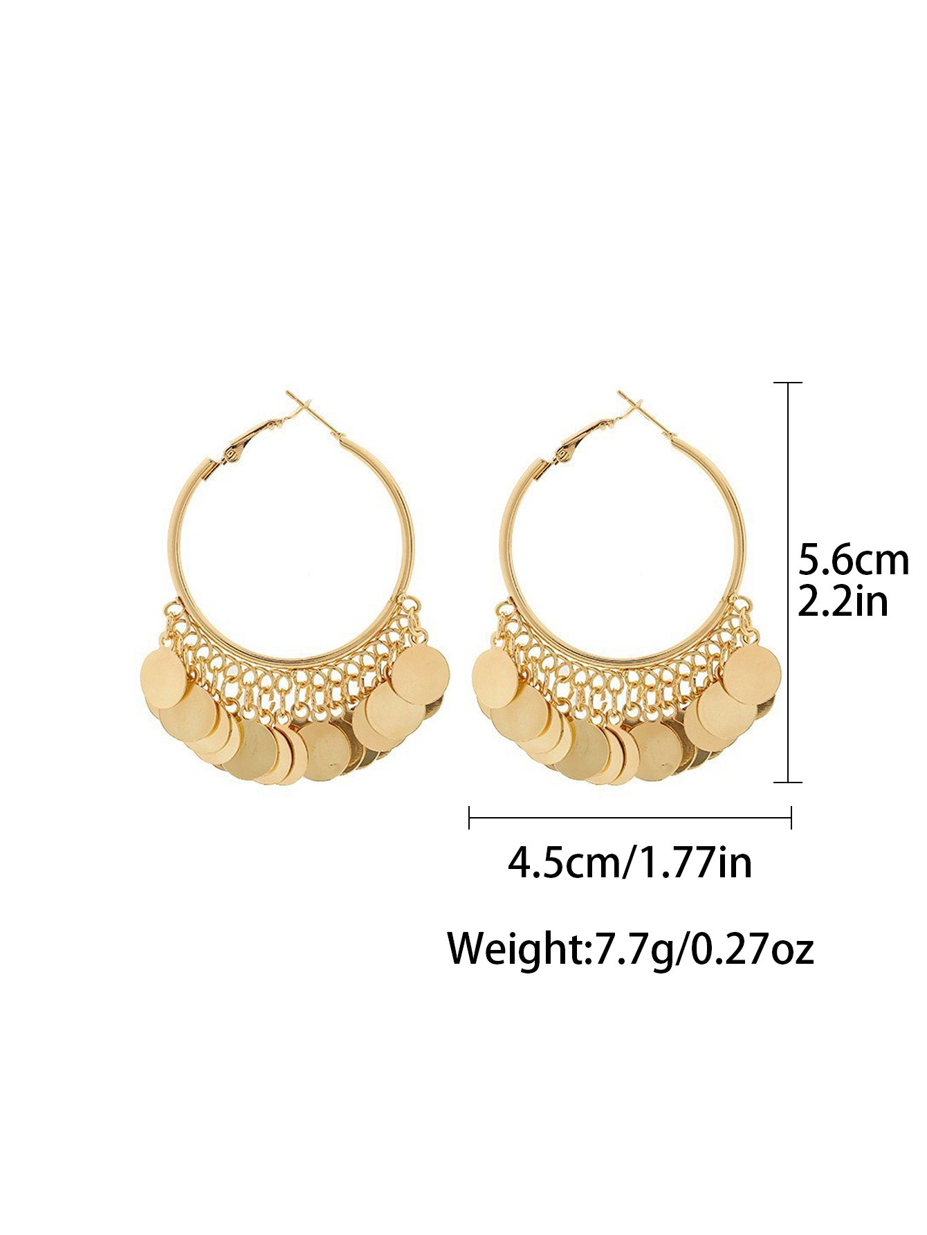 Sequin Hoop Earrings