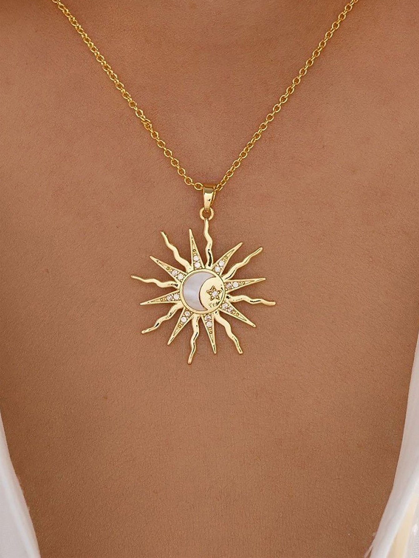Sun Pendant Necklace