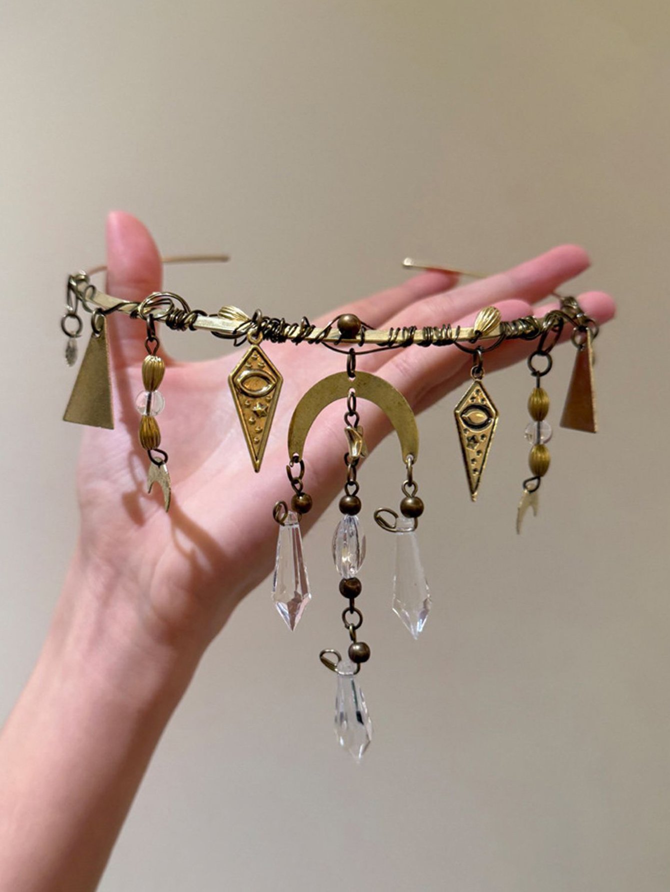 Crescent Choker Necklace