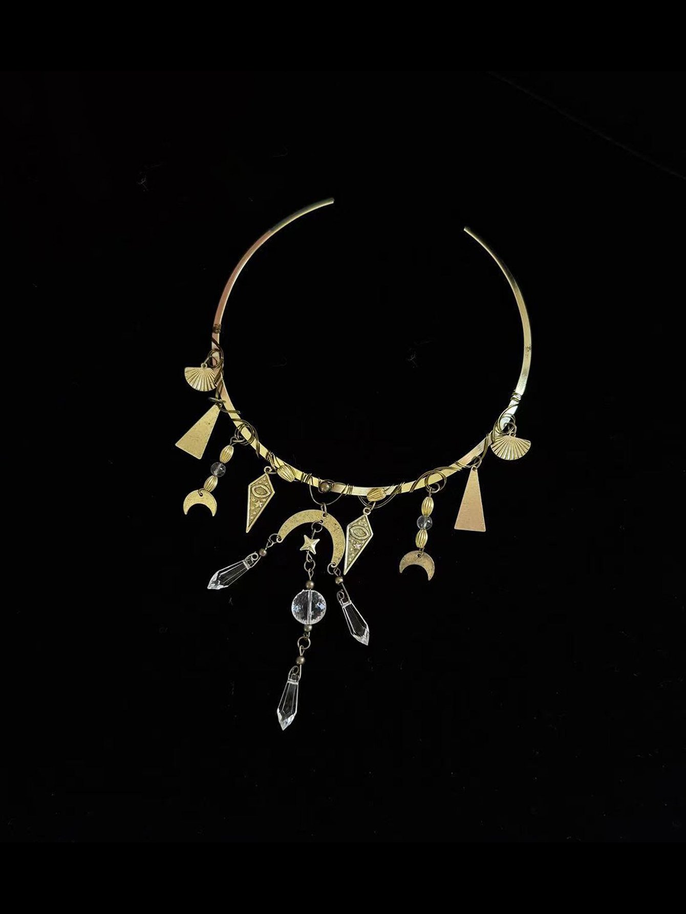 Crescent Choker Necklace