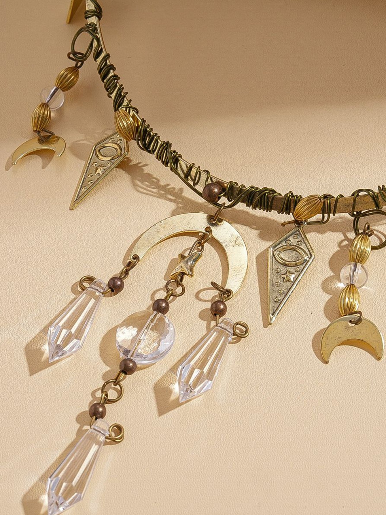 Crescent Choker Necklace