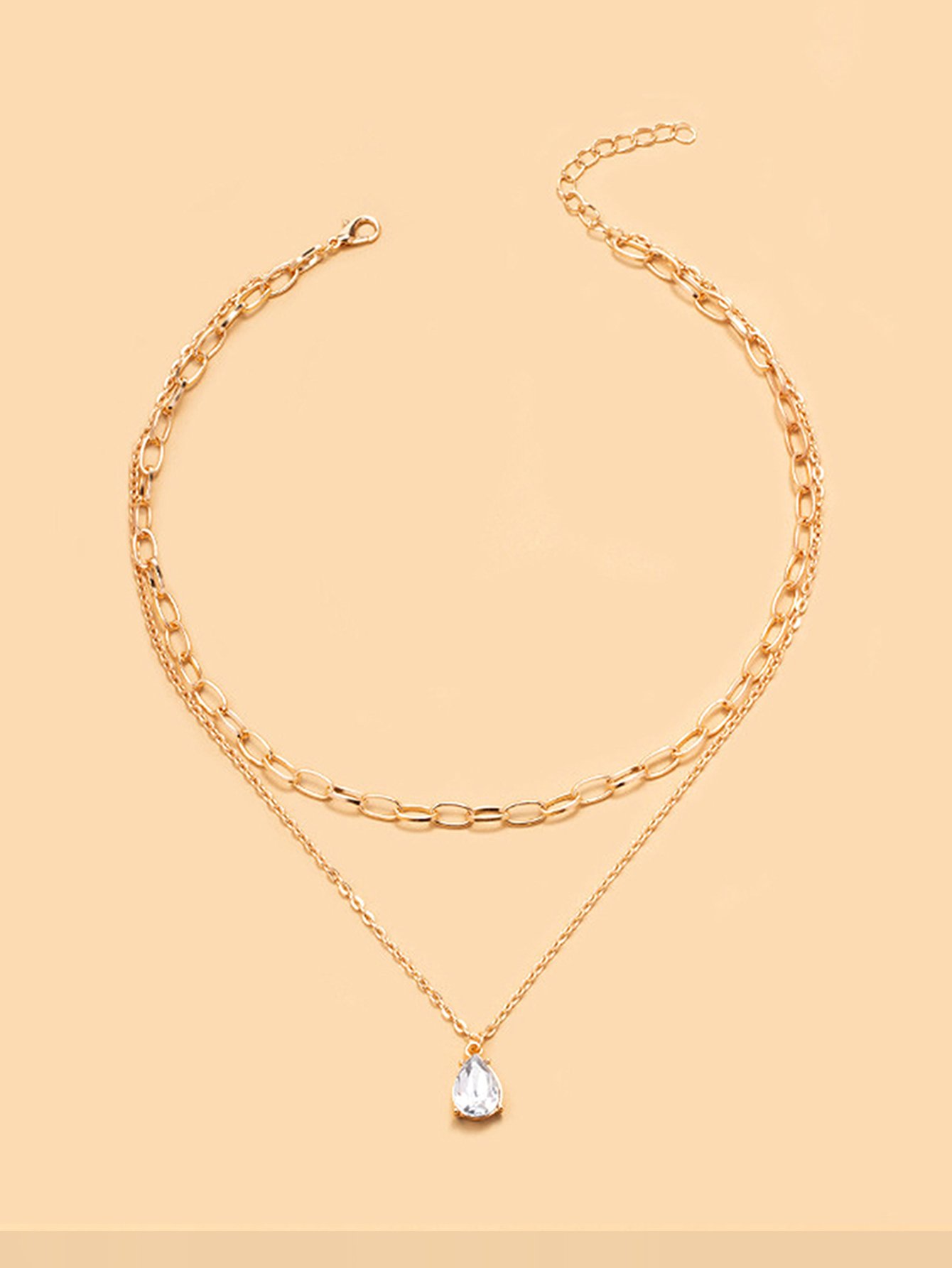 Teardrop Layered Necklace