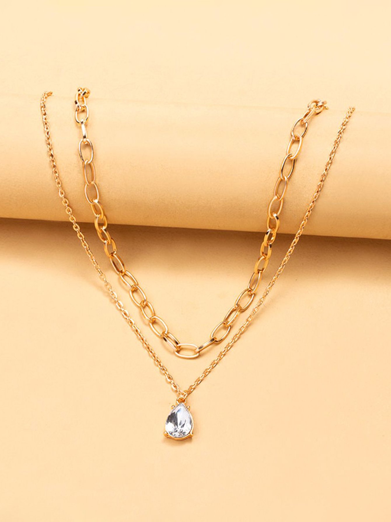 Teardrop Layered Necklace