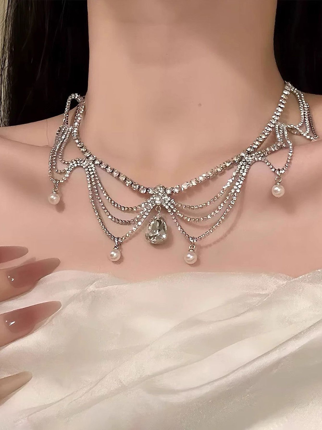 Embellished Spider Necklace