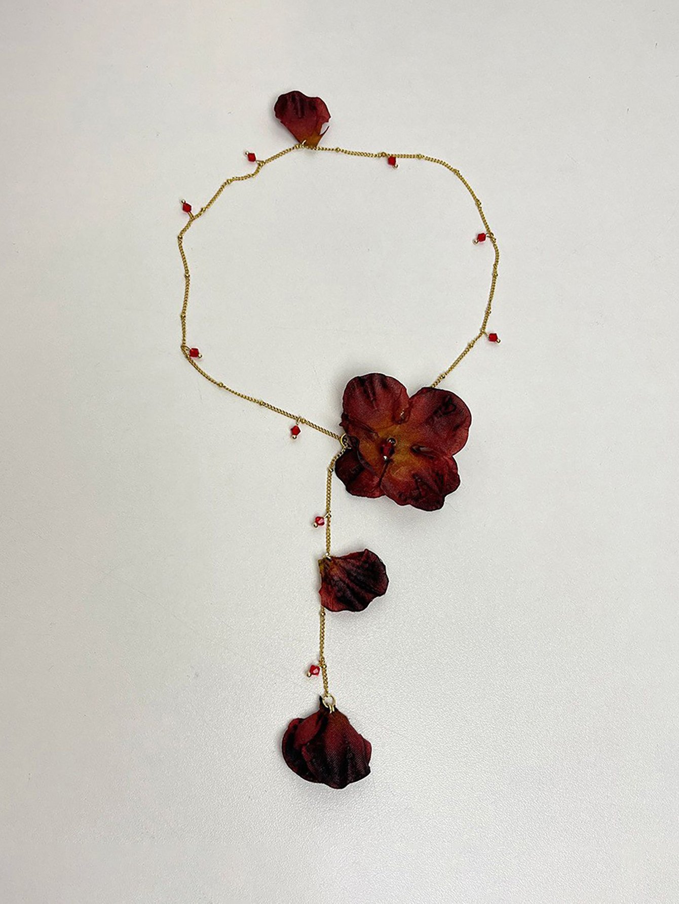 Flower Lariat Necklace