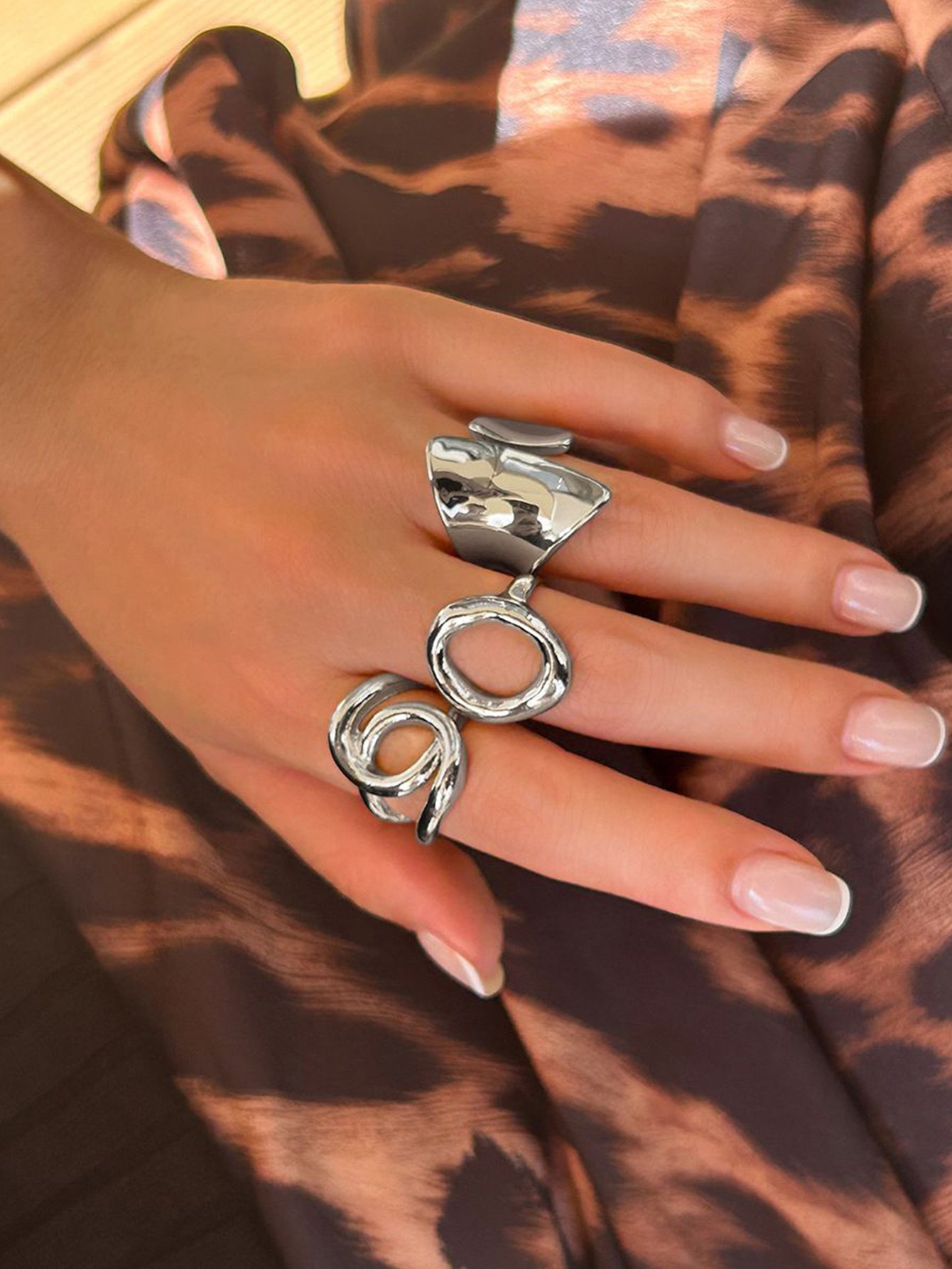 Silver Sculptural Rings