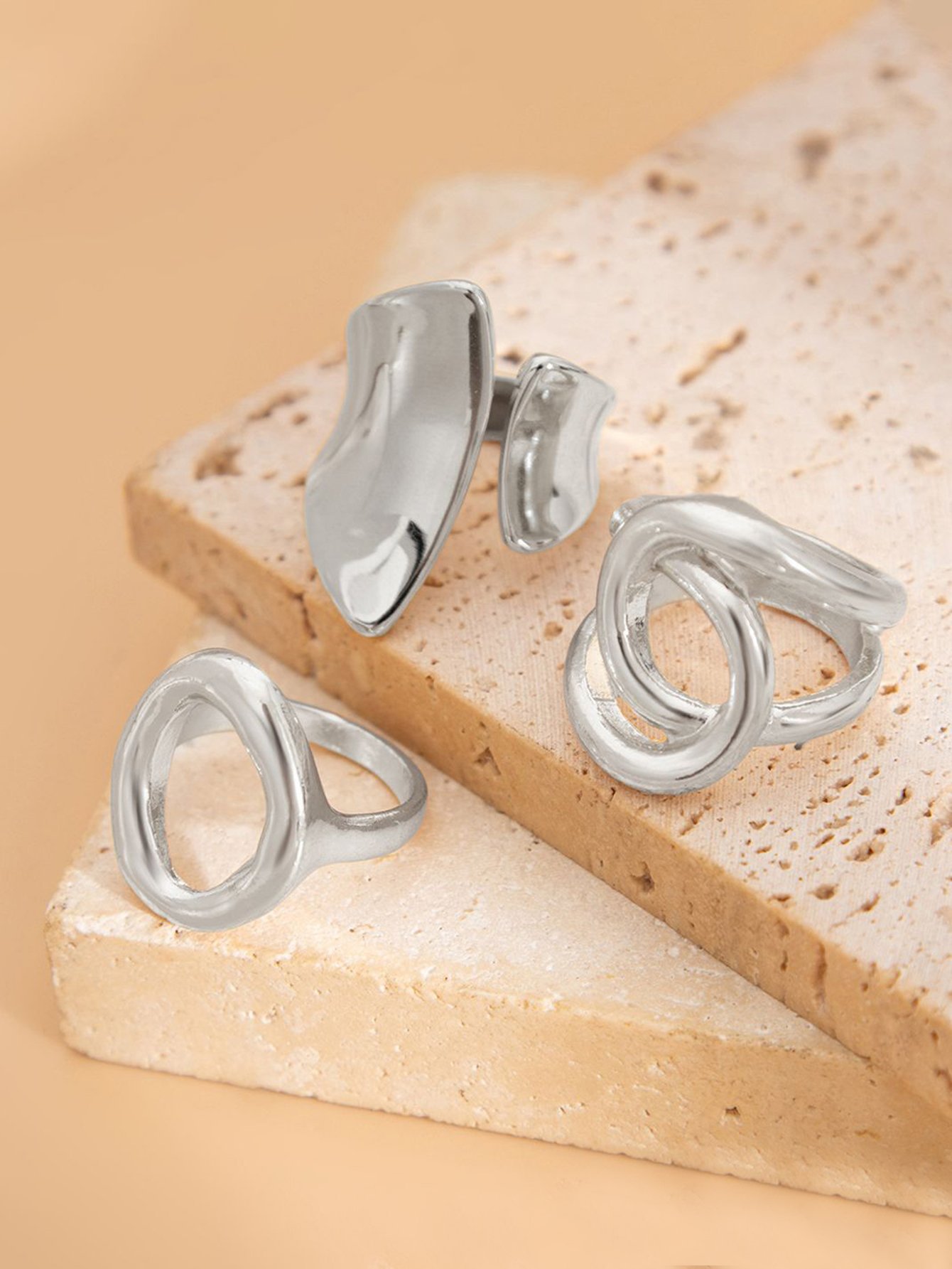 Silver Sculptural Rings