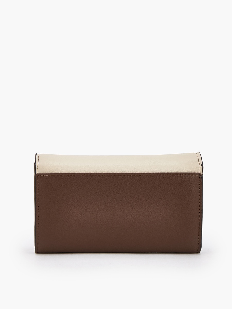 Panelled Wallet with Flap Closure