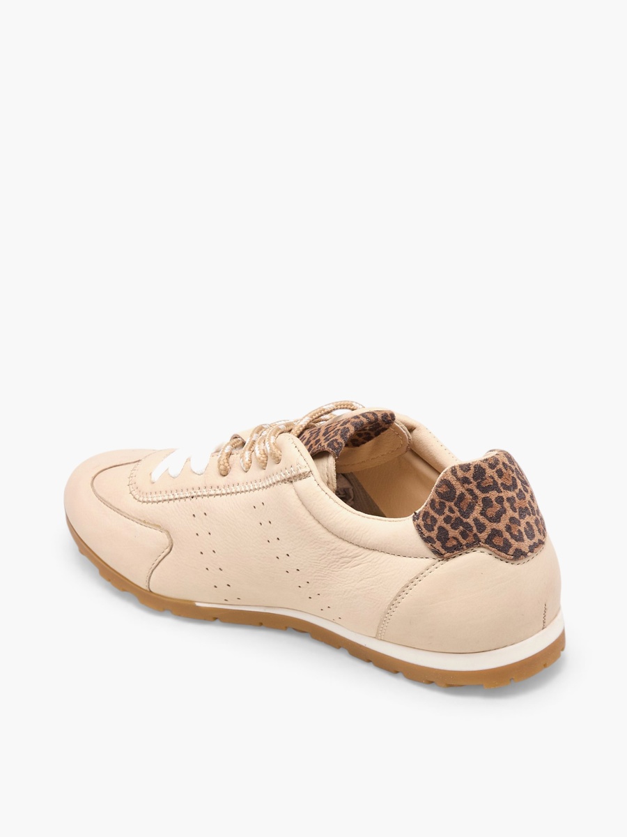 Women Lace-Up Leather Ankle Sneakers
