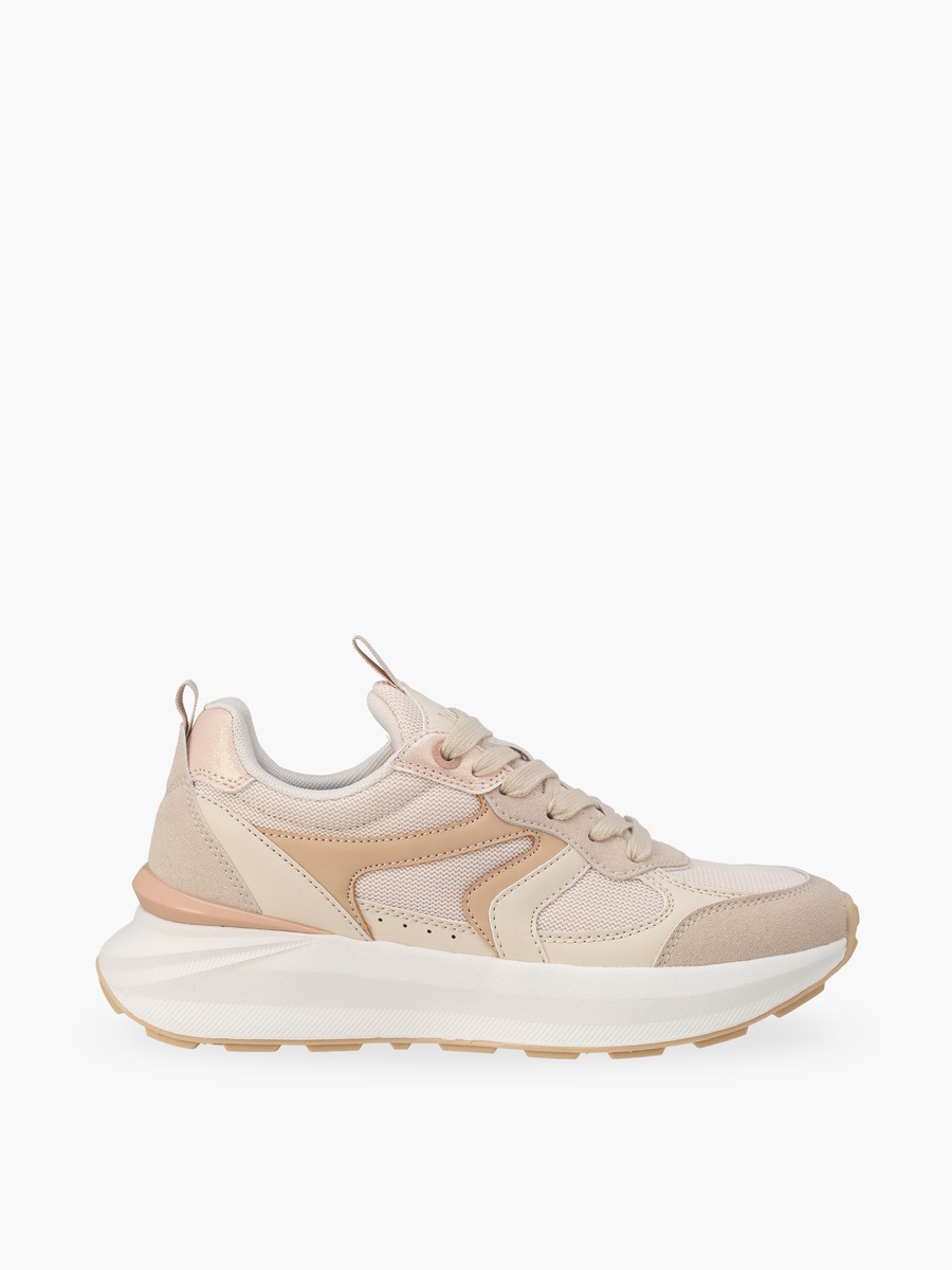 Women Colourblock Lace-Up Sneakers