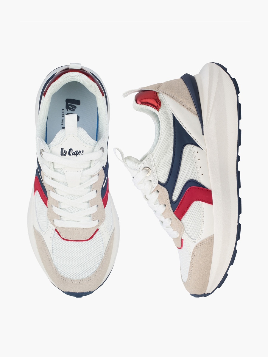 Women Colourblock Lace-Up Sneakers