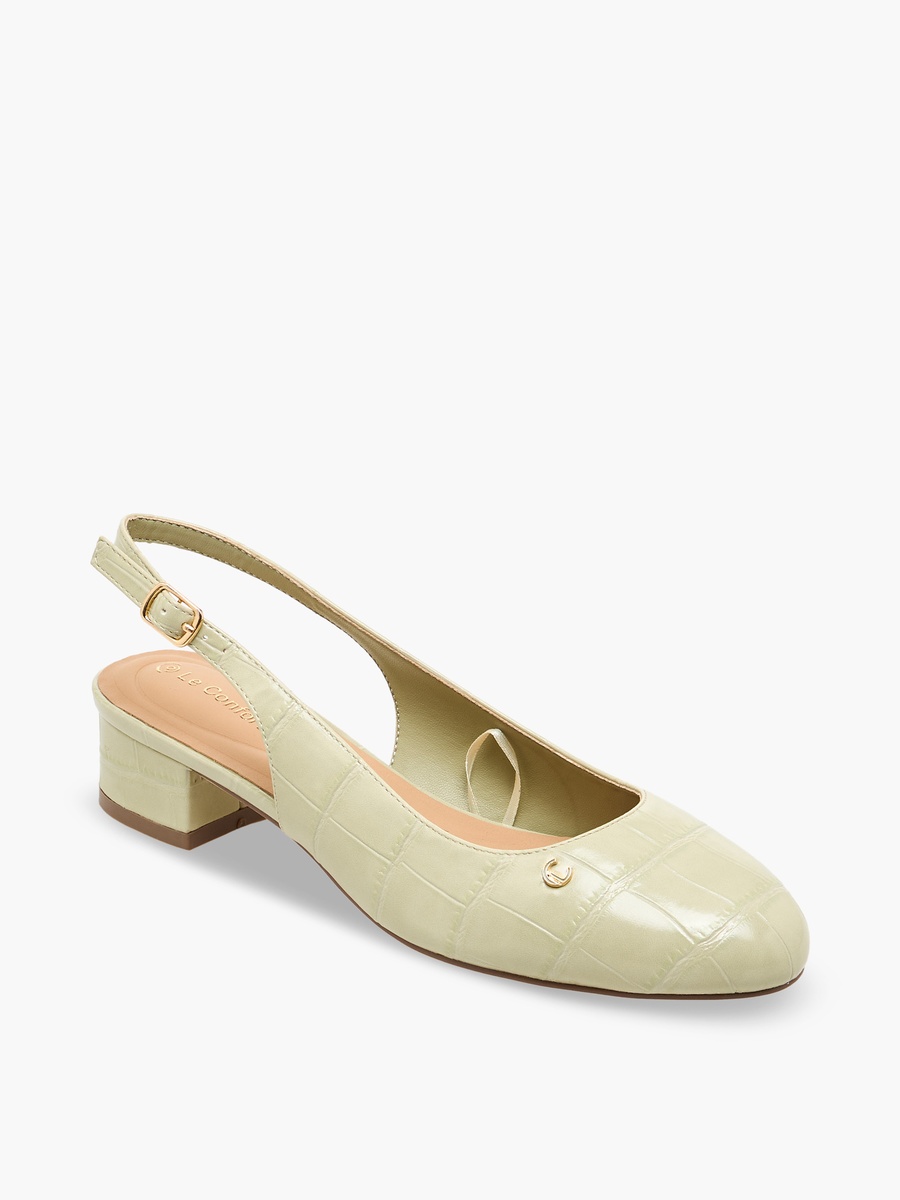 Women Textured Block Heel Shoes
