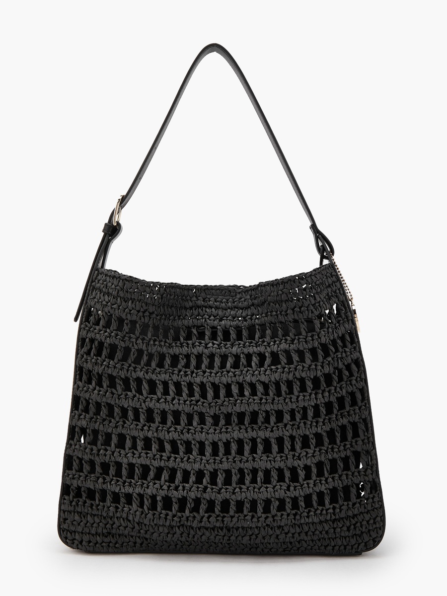 Knitted Shoulder Bag with Pouch