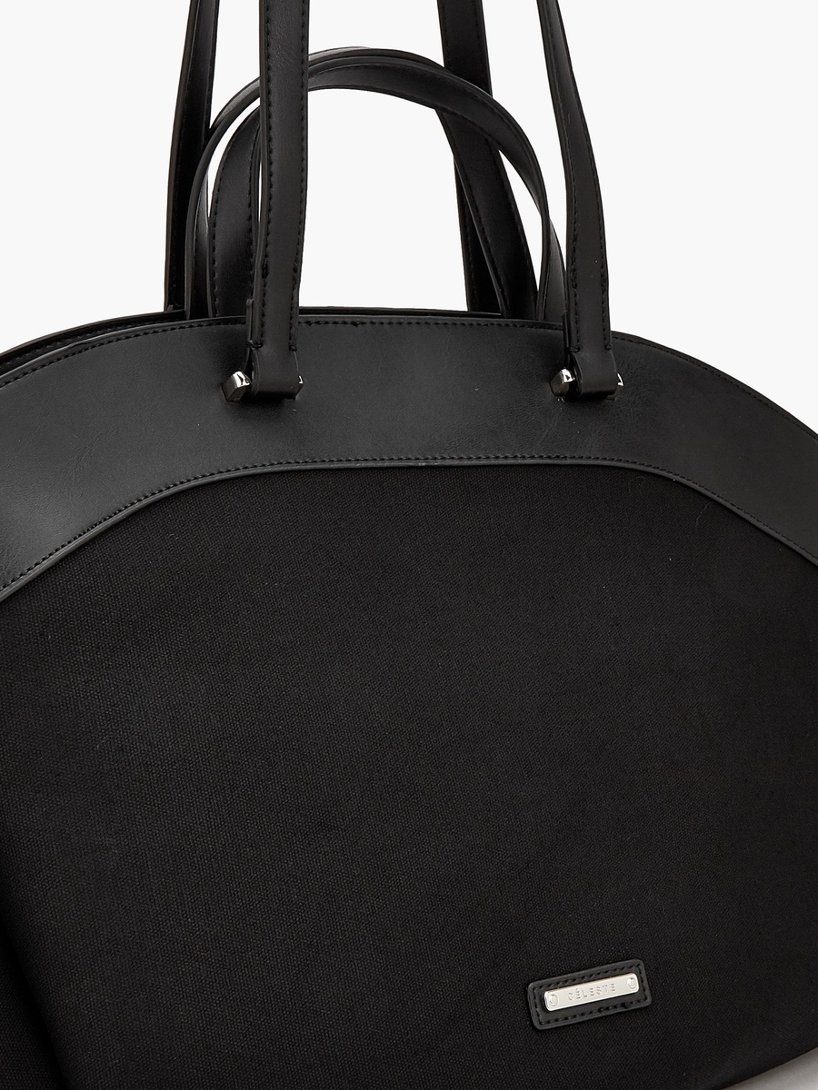 Solid Tote Bag with Double Handle