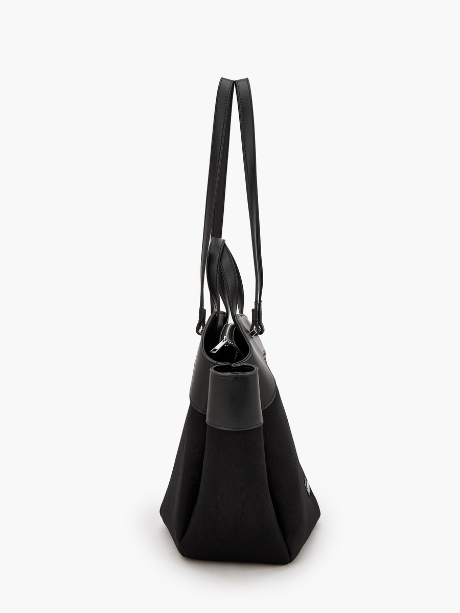 Solid Tote Bag with Double Handle