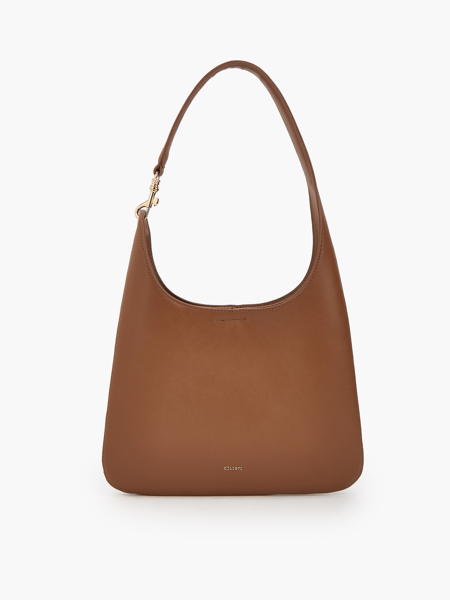 Solid Shoulder Bag with Strap Handle