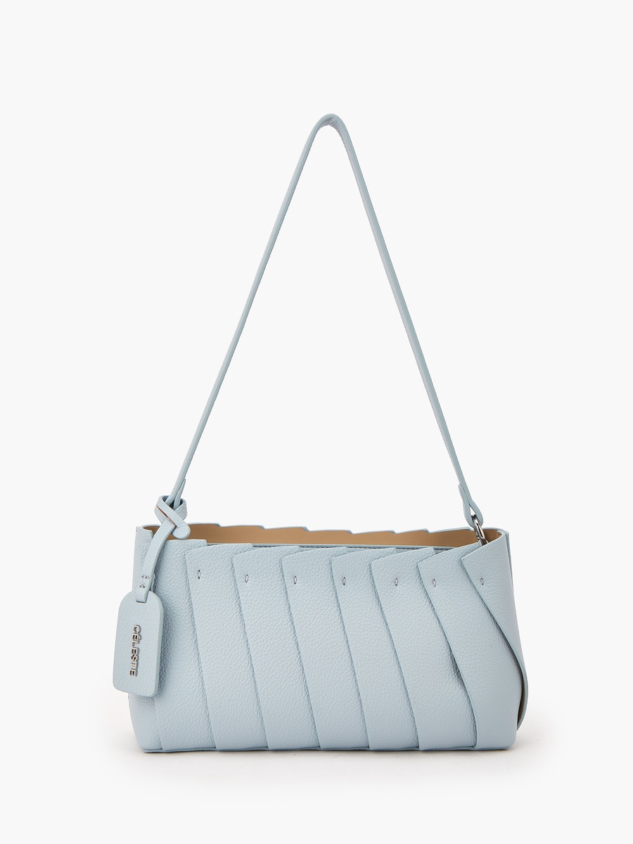 Textured Shoulder Bag with Strap Handle