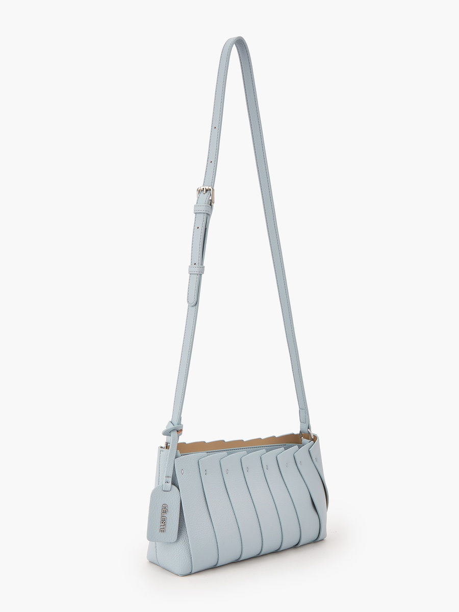 Textured Shoulder Bag with Strap Handle