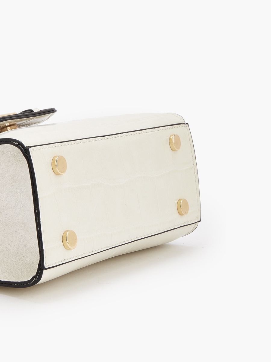 Textured Satchel Bag with Detachable Strap