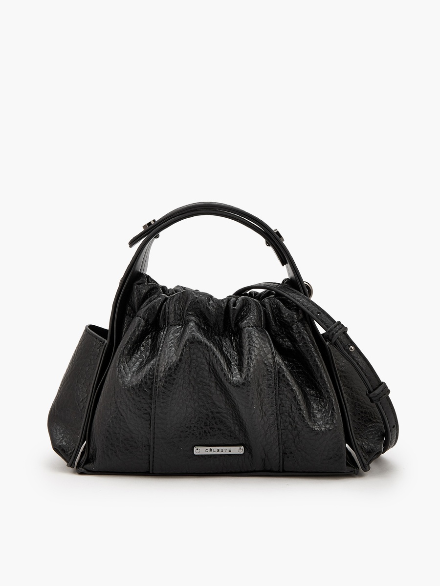 Textured Crossbody Bag with Detachable Strap