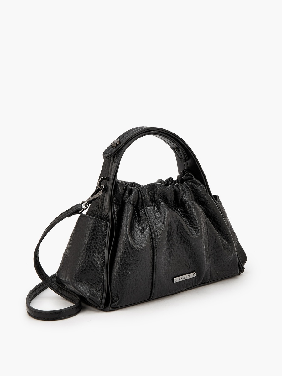 Textured Crossbody Bag with Detachable Strap