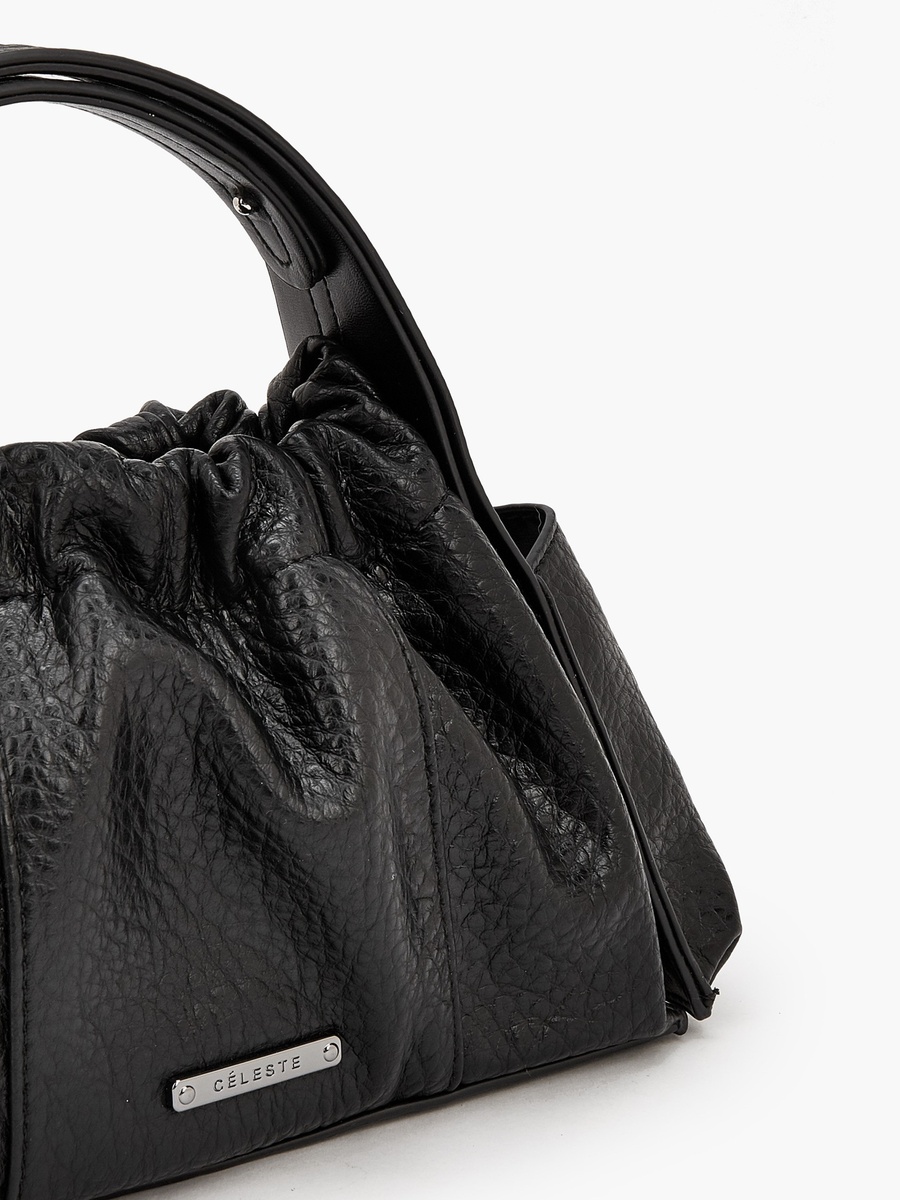 Textured Crossbody Bag with Detachable Strap