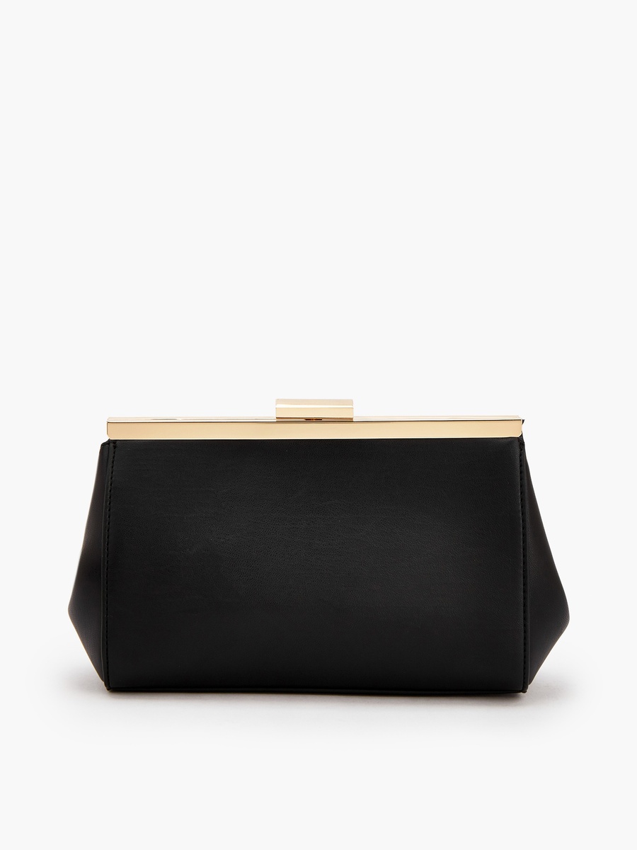 Plain Crossbody Bag with Detachable Chain Strap