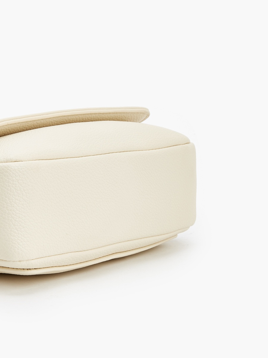 Textured Crossbody Bag with Chain Strap