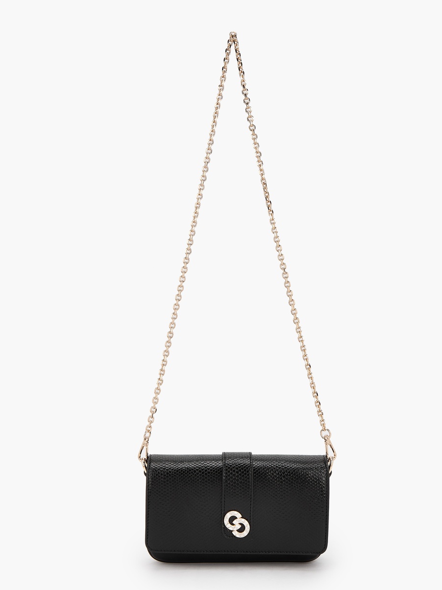 Textured Crossbody Bag with Detachable Chain Strap
