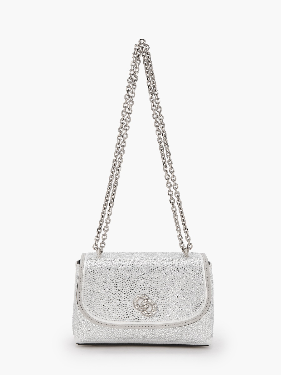 Embellished Crossbody Bag with Chain Strap