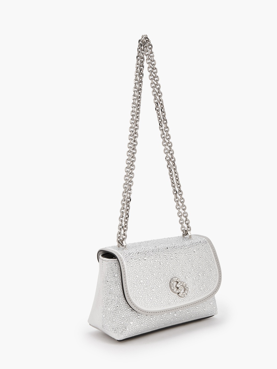 Embellished Crossbody Bag with Chain Strap