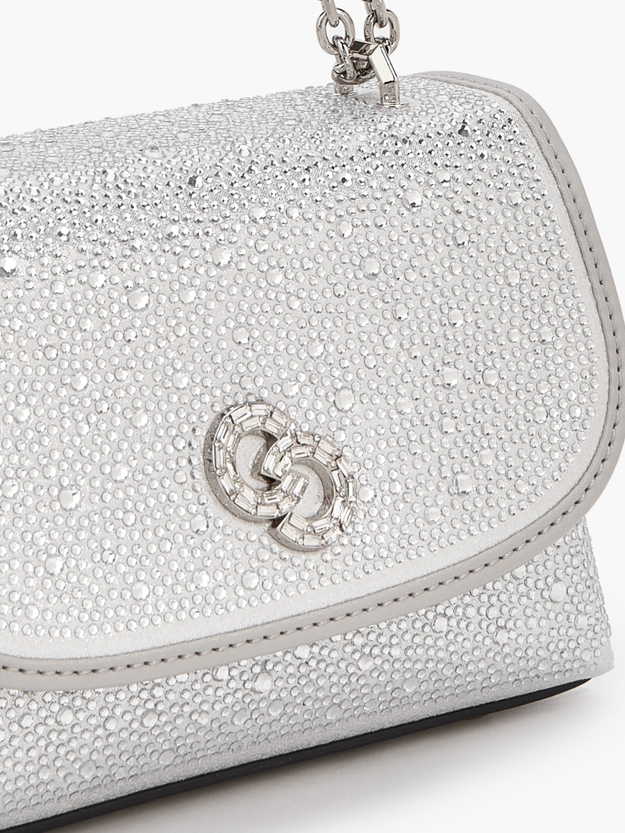 Embellished Crossbody Bag with Chain Strap