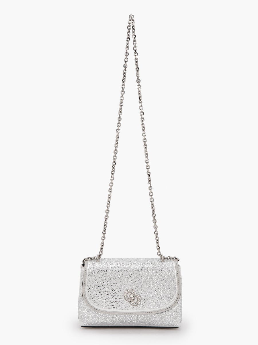 Embellished Crossbody Bag with Chain Strap