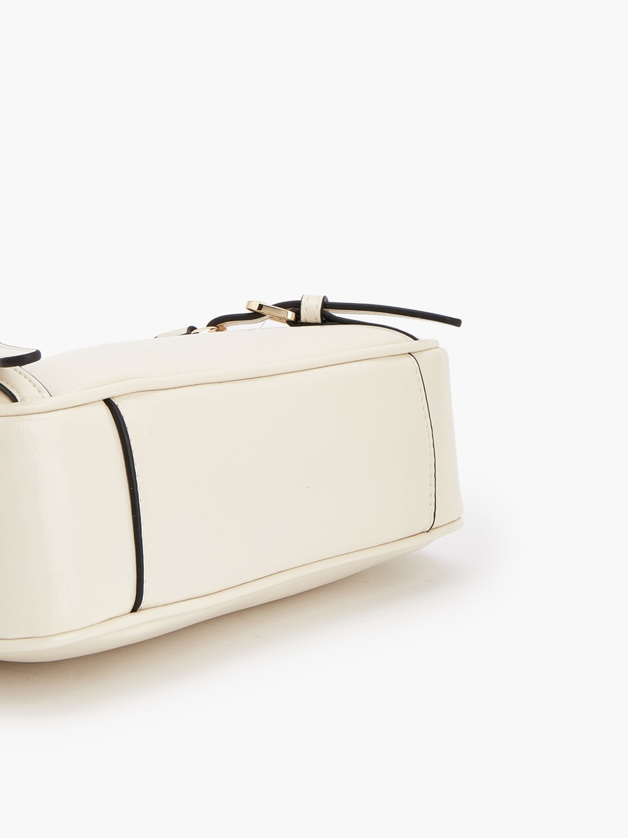Buckle Detail Shoulder Bag with Adjustable Strap