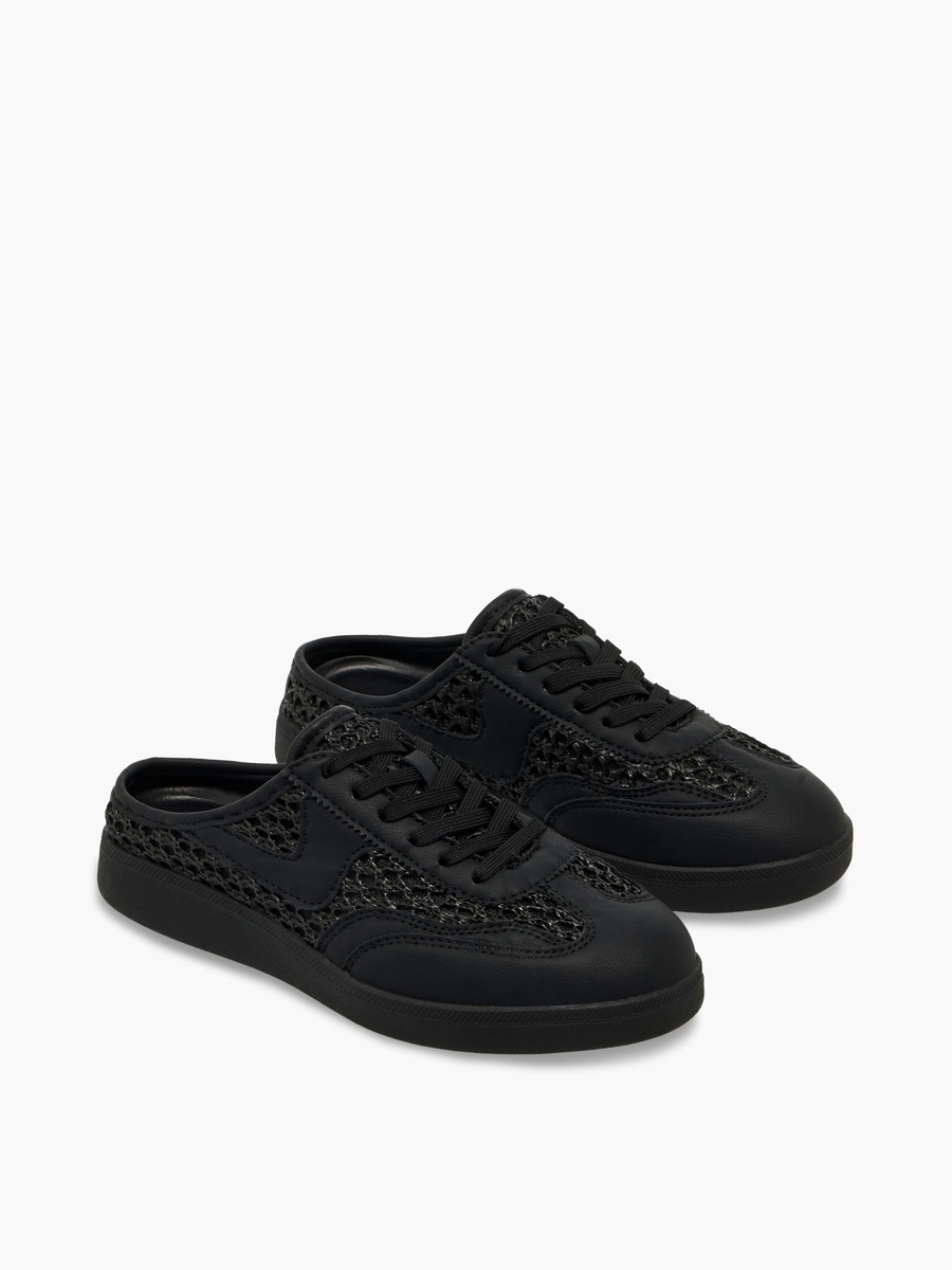 Women Mesh Detail Slip-On Sneakers