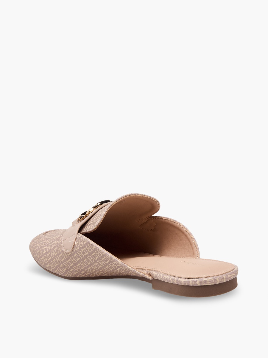 Women Monogram Print Mules