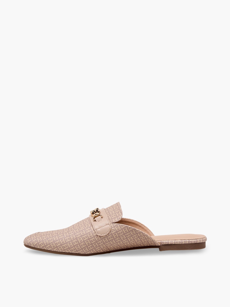 Women Monogram Print Mules