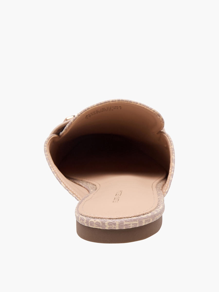 Women Monogram Print Mules