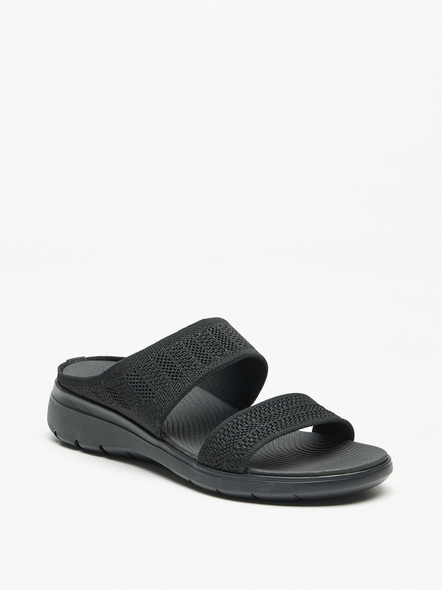 Textured Slip-On Comfort Sandals