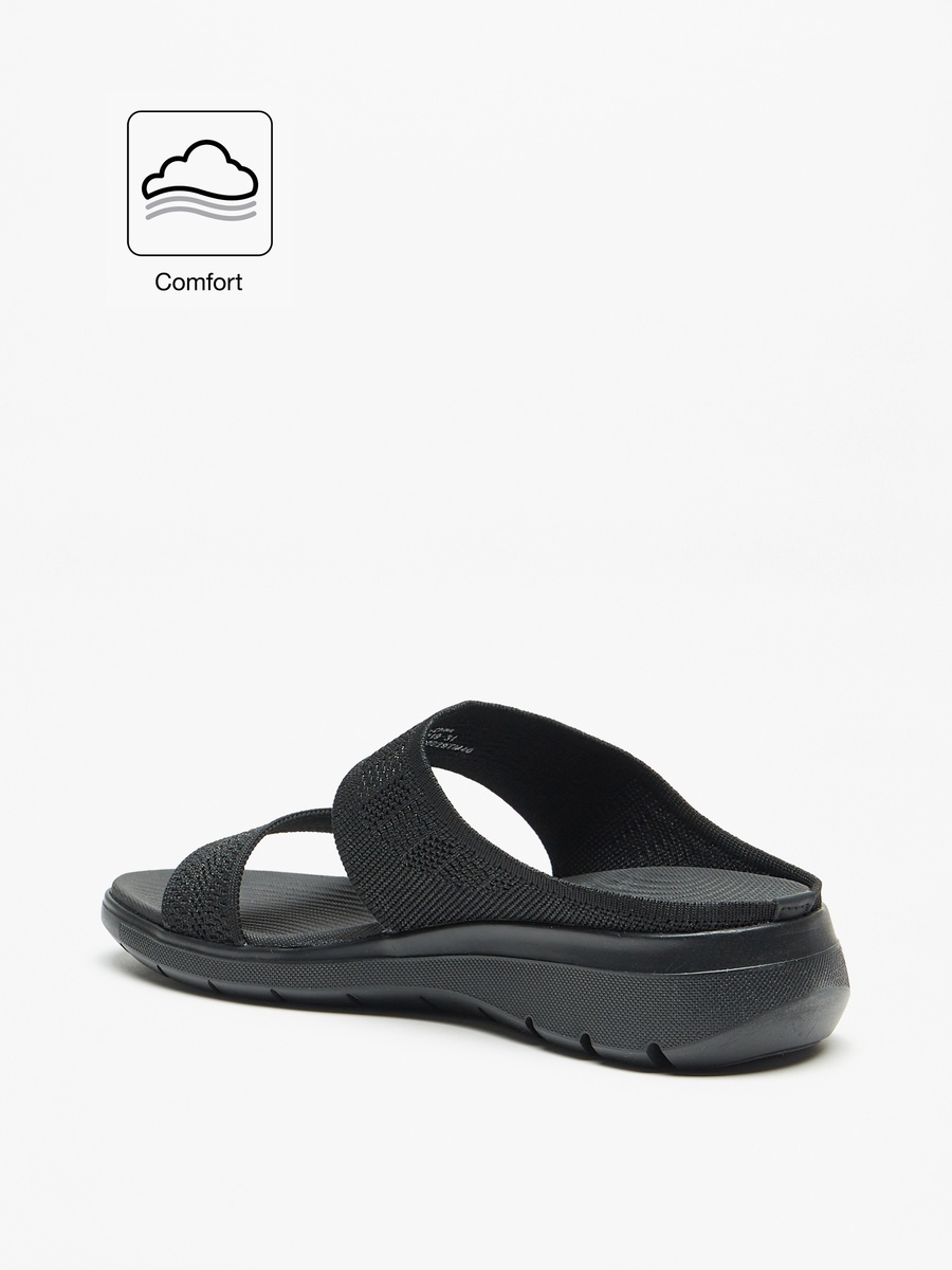 Textured Slip-On Comfort Sandals