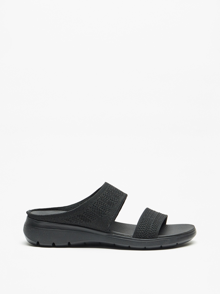 Textured Slip-On Comfort Sandals