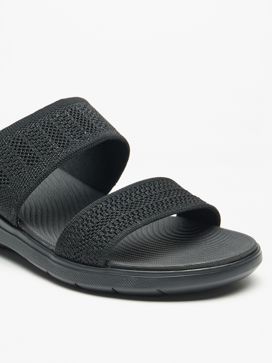 Textured Slip-On Comfort Sandals