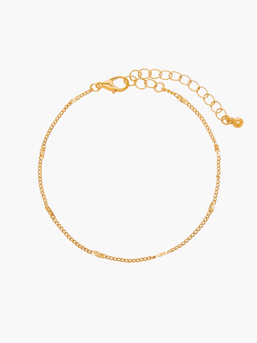 Pack of 3 Gold Tone Chain Style Bracelet