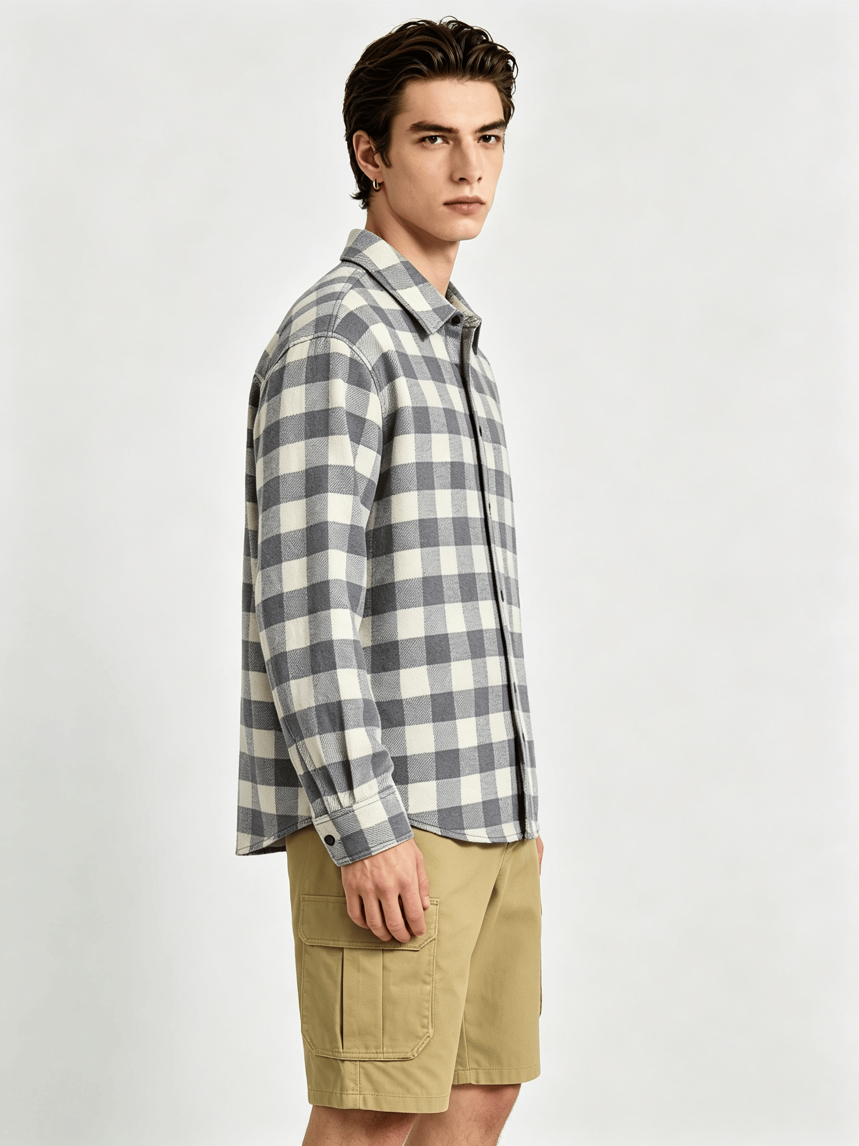 Men Checked Long Sleeve Shirt